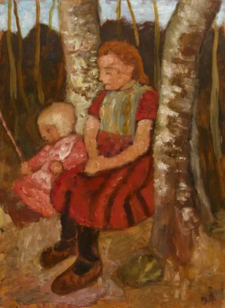 Paula Modersohn-Becker — Kinder zwischen Birkenstämmen