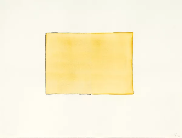 Callum Innes — Peach black / Jaune orange deep Nr. 10, 1997