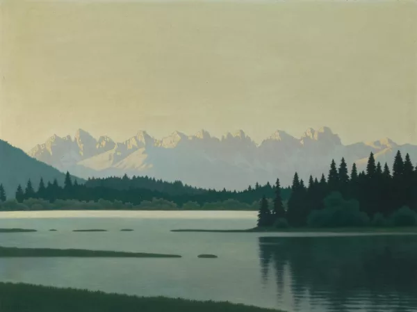 Felix Heuberger — Seenlandschaft mit Dolomiten