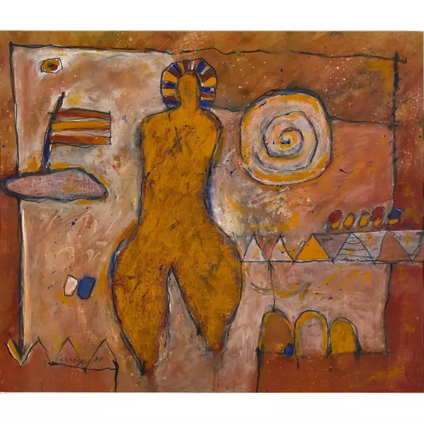 Figur in Landschaft