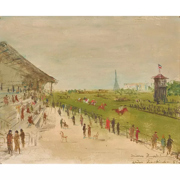Die Pferderennbahn Auteuil in Paris