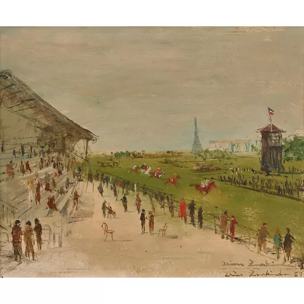 Die Pferderennbahn Auteuil in Paris