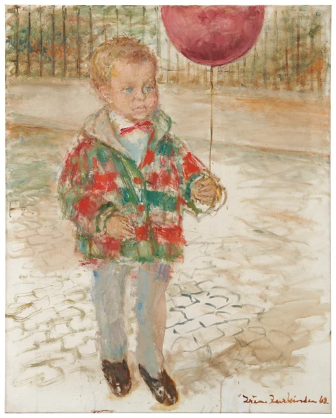 Irène Zurkinden — Boy with red balloon, 1962