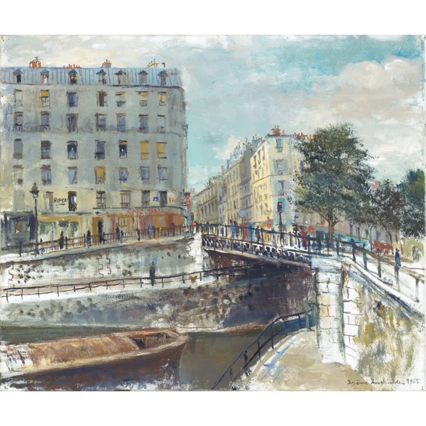 Irène Zurkinden — PARIS, CANAL DE L'OUREQ, 1965 PARIS, CHANNEL OF OUREQ, 1965