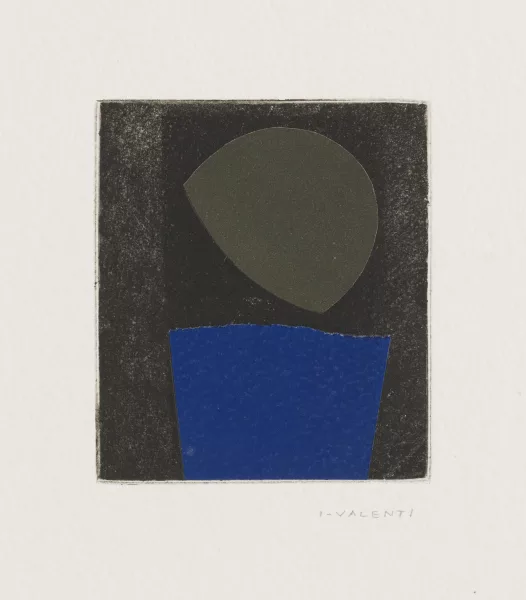 Italo Valenti — "1/2 lune sur lac bleu"