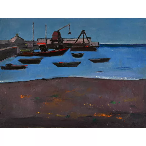 Italo Valenti — "Il porto".
