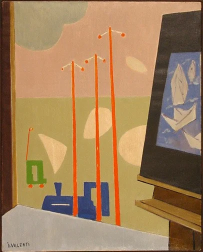 Italo Valenti — Finestra e stazione, 1950-54