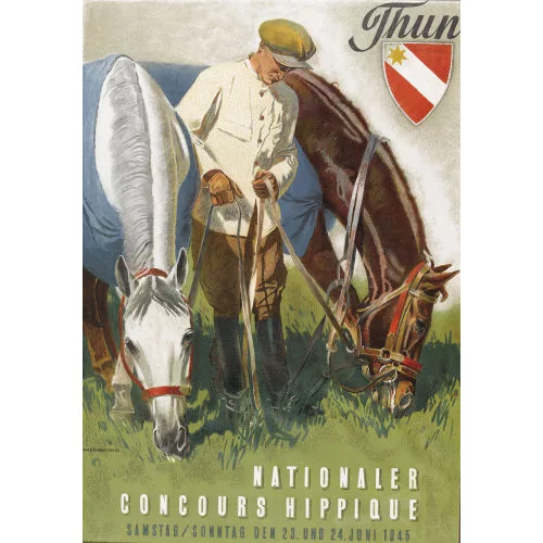 IWAN EDWIN HUGENTOBLER — "Thun Nationaler Concours Hippique".