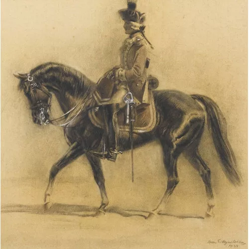 IWAN EDWIN HUGENTOBLER — "Regiment, Berner Dragoner".