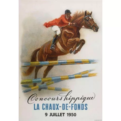 IWAN EDWIN HUGENTOBLER — "Concours hippique La Chaux-de-Fonds 1950".