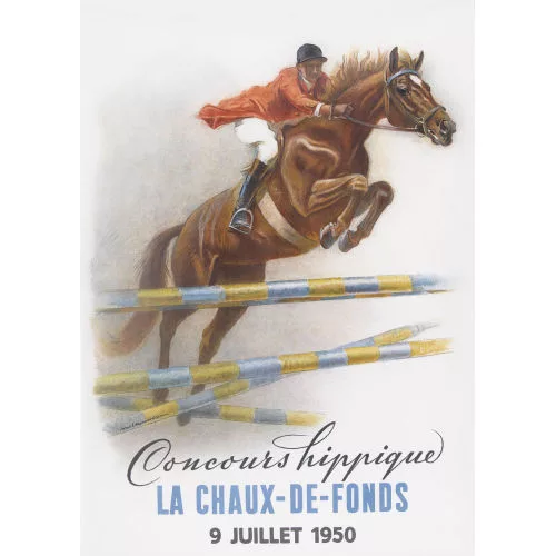IWAN EDWIN HUGENTOBLER — "Concours hippique La Chaux-de-Fonds 1950".