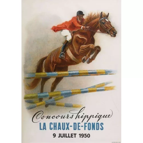 IWAN EDWIN HUGENTOBLER — "Concours hippique La Chaux-de-Fonds 1950".