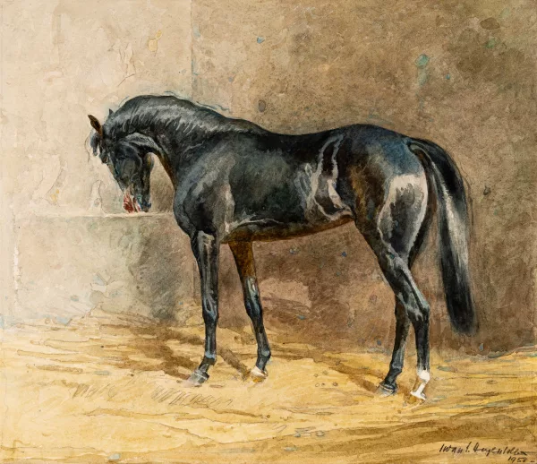 IWAN EDWIN HUGENTOBLER — Rappe im Stall