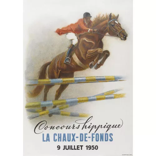 IWAN EDWIN HUGENTOBLER — "Concours hippique La Chaux-de-Fonds 1950".
