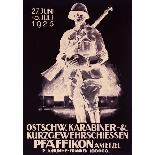 IWAN EDWIN HUGENTOBLER — "Ostsch. Karabiner- & Kurzgewehrschiessen Pfäffikon 1925".