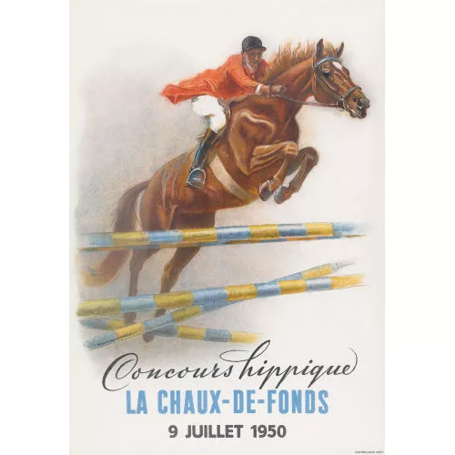 IWAN EDWIN HUGENTOBLER — "Concours hippique La Chaux-de-Fonds 1950".