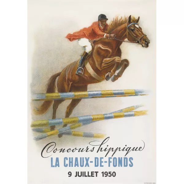 IWAN EDWIN HUGENTOBLER — "Concours hippique La Chaux-de-Fonds 1950".