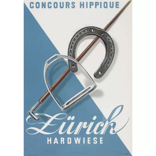 IWAN EDWIN HUGENTOBLER — "Concours hippique Zürich Hardwiese".