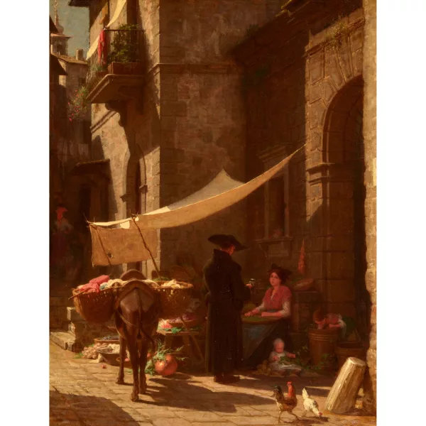 Jacques Alfred Van Muyden — "Le marché".