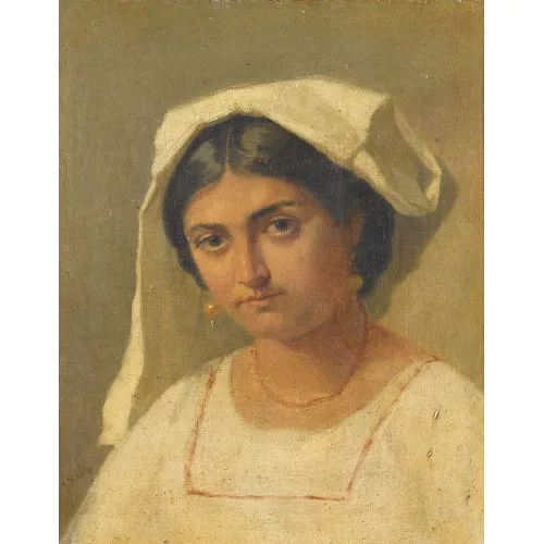 Jacques Alfred Van Muyden — Porträt einer Italienerin.