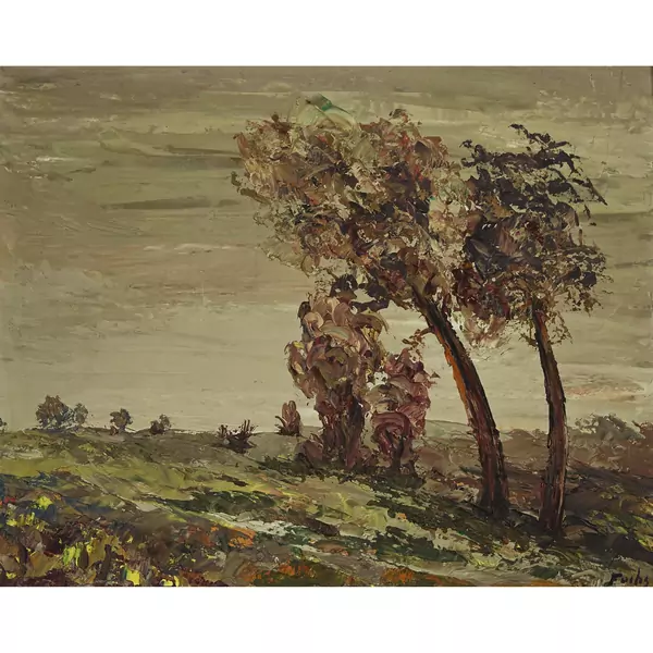 Herbstlandschaft mit Bäumen