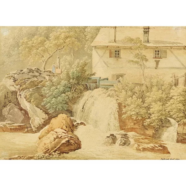 Jacques-Henri Juillerat — Mühle am Fluss.