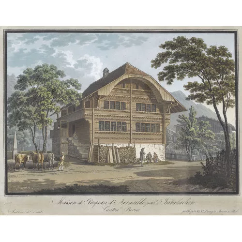 Jacques-Henri Juillerat — "Maison de Paysan d′Arrmuhli près d′Interlaken".