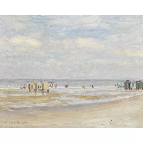 Jacques Jacobi — "La plage - Duinbergen".
