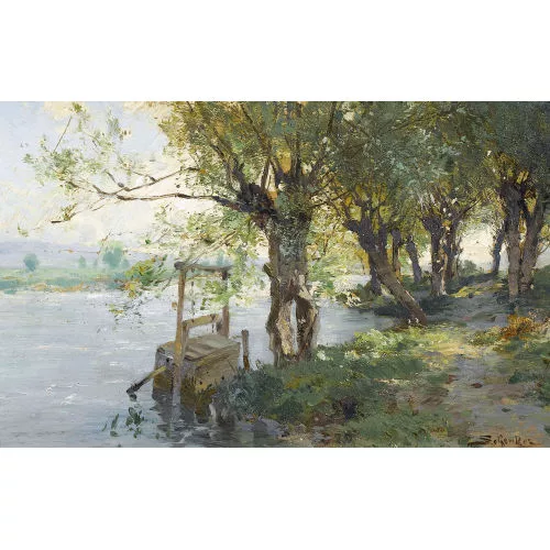 Jacques Matthias Schenker — "Der Weg unter Weiden".