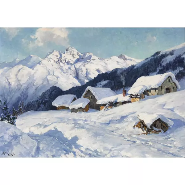 "Bei Ober-Alpina. St. Moritz"