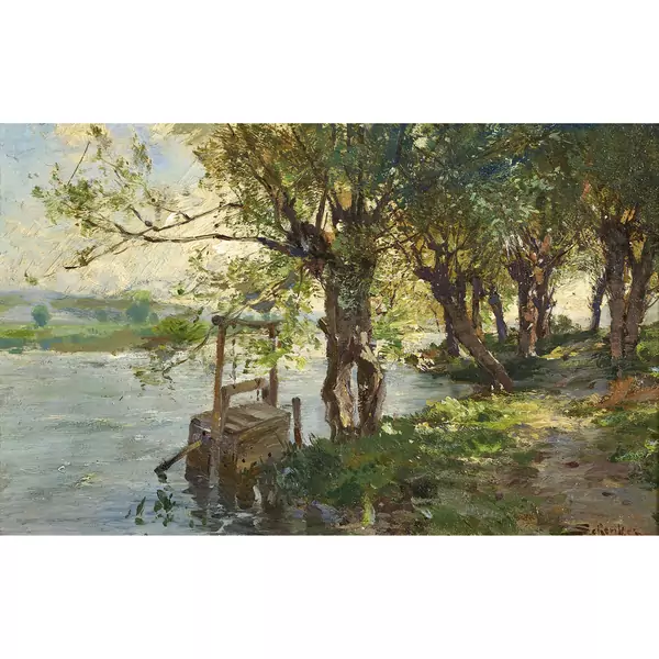 "Der Weg unter Weiden"