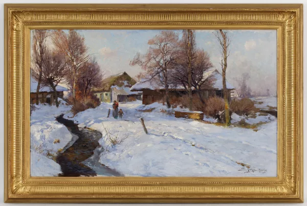 Jacques Matthias Schenker — Paysage enneigé,