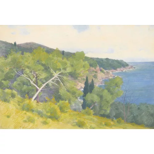 Jacques Odier — Küstenpartie bei Roquebrune.