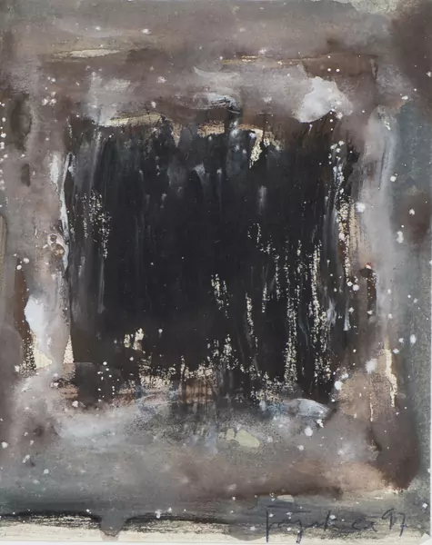 Jacques PAJAK (1930-1965), 'Composition', tempéra, encre et gouache — DognyAuction