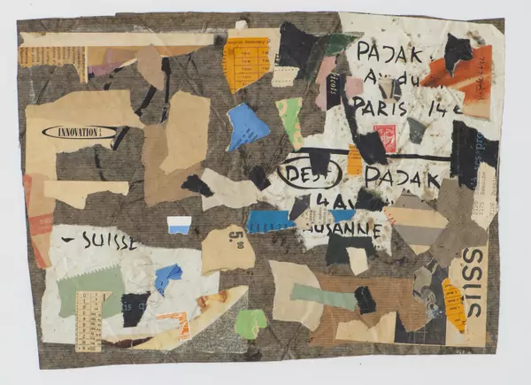 Jacques PAJAK (1930-1965), 'Composition', collage,... — DognyAuction