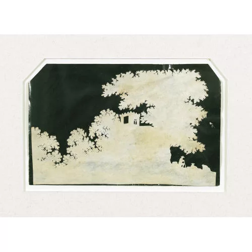 Jacques-Laurent Agasse — Waldpartie mit kleinem Gebäude und einem Hirten.