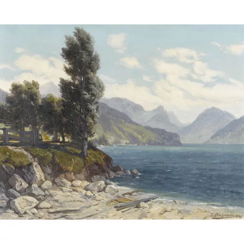 Jakob Edwin Bachmann — "Am Wallensee bei Murg".