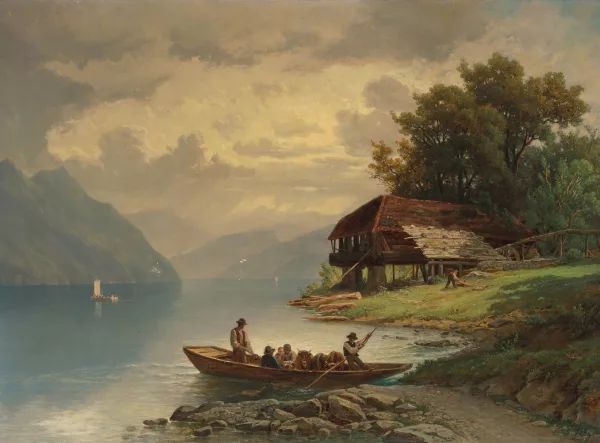 Jakob Joseph Zelger — Uferpartie am Vierwaldstättersee