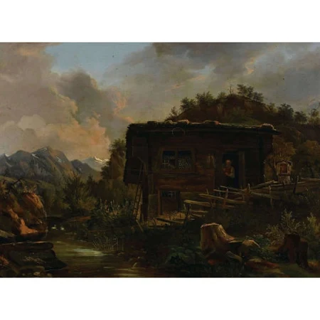 Bauernhaus am Gebirgsbach