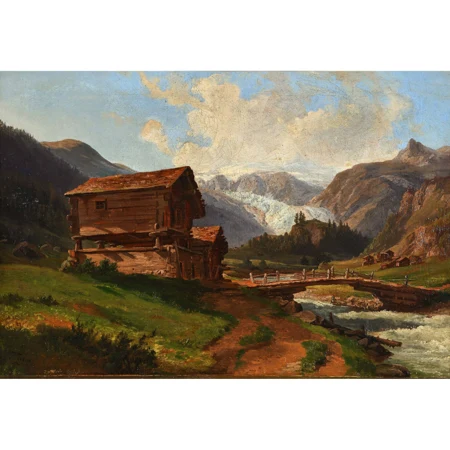 "Gorner Gletscher bei Zermatt"