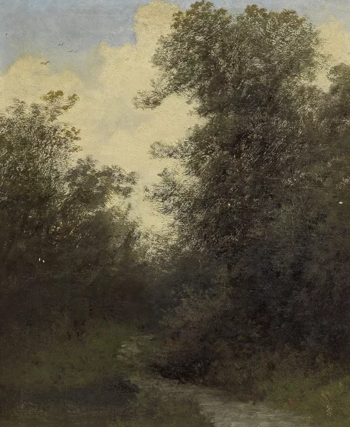 Jakob Lorenz Rüdisühli — Ruisseau dans les bois