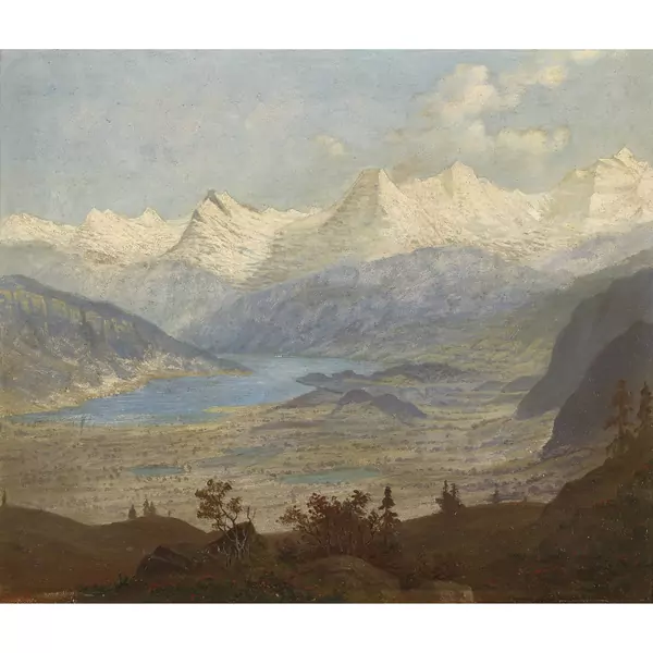 Thunersee mit Berner Alpenkette
