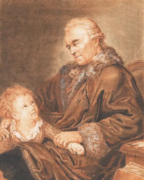 Jakob Rieter — Johann Georg Sulzer mit seinem Enkel Carl Anton Graff
