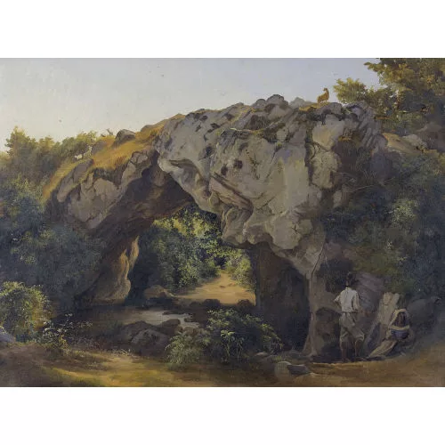 Jakob Suter — Sommertag an Felsentor bei Civitella im Sabinergebirge.