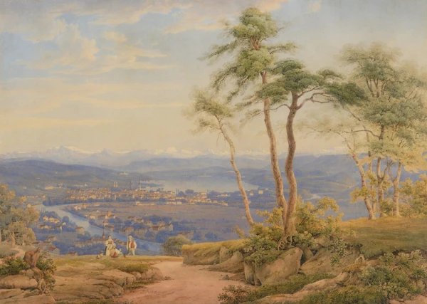 Jakob Suter — Ansicht von Zürich, 1838