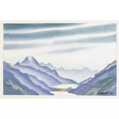 Jakob Theodor Anselmi — "Silser- und Silvaplanasee".