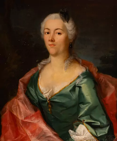Porträt einer adligen Dame. 1750