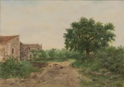 James MILLET (1846-1903), "Chemin de campagne" — DognyAuction