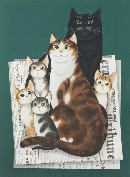 Jan BALET (1913-2009), "Chats", lithographie — DognyAuction