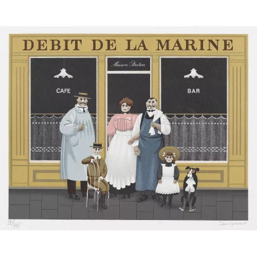 Jan Balet — "Debit de la Marine".